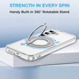 Full Protective SAMSUNG Galaxy S25/ S25 Plus / S25 Edge / S25 ULTRA Case w/ Magnetic Rotatable Ring Stand- Soft Flex -360 shockproof