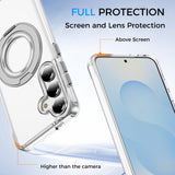 Full Protective SAMSUNG Galaxy S25/ S25 Plus / S25 Edge / S25 ULTRA Case w/ Magnetic Rotatable Ring Stand- Soft Flex -360 shockproof