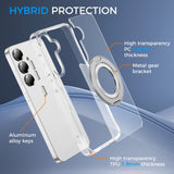 Full Protective SAMSUNG Galaxy S25/ S25 Plus / S25 Edge / S25 ULTRA Case w/ Magnetic Rotatable Ring Stand- Soft Flex -360 shockproof