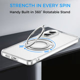 Full Protective SAMSUNG Galaxy S25/ S25 Plus / S25 Edge / S25 ULTRA Case w/ Magnetic Rotatable Ring Stand- Soft Flex -360 shockproof