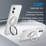 Full Protective SAMSUNG Galaxy S25/ S25 Plus / S25 Edge / S25 ULTRA Case w/ Magnetic Rotatable Ring Stand- Soft Flex -360 shockproof