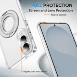 Full Protective SAMSUNG Galaxy S25/ S25 Plus / S25 Edge / S25 ULTRA Case w/ Magnetic Rotatable Ring Stand- Soft Flex -360 shockproof