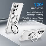 Full Protective SAMSUNG Galaxy S25/ S25 Plus / S25 Edge / S25 ULTRA Case w/ Magnetic Rotatable Ring Stand- Soft Flex -360 shockproof