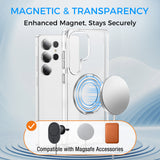 Full Protective SAMSUNG Galaxy S25/ S25 Plus / S25 Edge / S25 ULTRA Case w/ Magnetic Rotatable Ring Stand- Soft Flex -360 shockproof