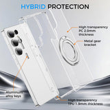 Full Protective SAMSUNG Galaxy S25/ S25 Plus / S25 Edge / S25 ULTRA Case w/ Magnetic Rotatable Ring Stand- Soft Flex -360 shockproof