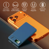 Ultra-thin Magnetic Power Bank, 5000mAh capacity – Type-C USB PD20W fast charge and 15W wireless - foldable stand and LED Display