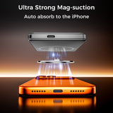 Ultra-thin Magnetic Power Bank, 5000mAh capacity – Type-C USB PD20W fast charge and 15W wireless - foldable stand and LED Display