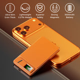 Ultra-thin Magnetic Power Bank, 5000mAh capacity – Type-C USB PD20W fast charge and 15W wireless - foldable stand and LED Display