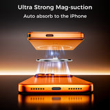 Ultra-thin Magnetic Power Bank, 5000mAh capacity – Type-C USB PD20W fast charge and 15W wireless - foldable stand and LED Display
