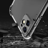 Alpha Digital Crystal Clear Case for iPhone 12, Shock Absorption Bumper, Soft Flexible TPU, Anti-Drop, Anti-Fingerprint, 3600 Shockproof, Screen & Camera Protective, Transparent Protective Back Cover, Protective Case for iPhone 12 (2020)