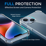 Alpha Digital Crystal Clear Case for iPhone14/14Plus/14Pro/14ProMax, Shock Absorption Bumper, Soft Flexible TPU, Anti-Drop, Anti-Fingerprint, 360 Shockproof, Transparent Protective Back Cover