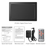 Model: PF1501+ - 14" Digital Photo Frame - Multimedia - Photo/Video/Music - Internal Memory + Use USB and SD Cards