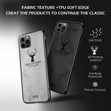 Alpha Digital Luxury Soft Texture Deer Patterned TPU Cloth Protective Case for iPhone13 Pro, Dirt-resistant, Anti-Shock, Anti-Fingerprint, Full Body Protective